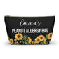 Peanut Allergy Bag Personalized Medical Alert Pouch for EpiPen and Meds Travel Emergency Kit for Severe Food Allergy Essentials