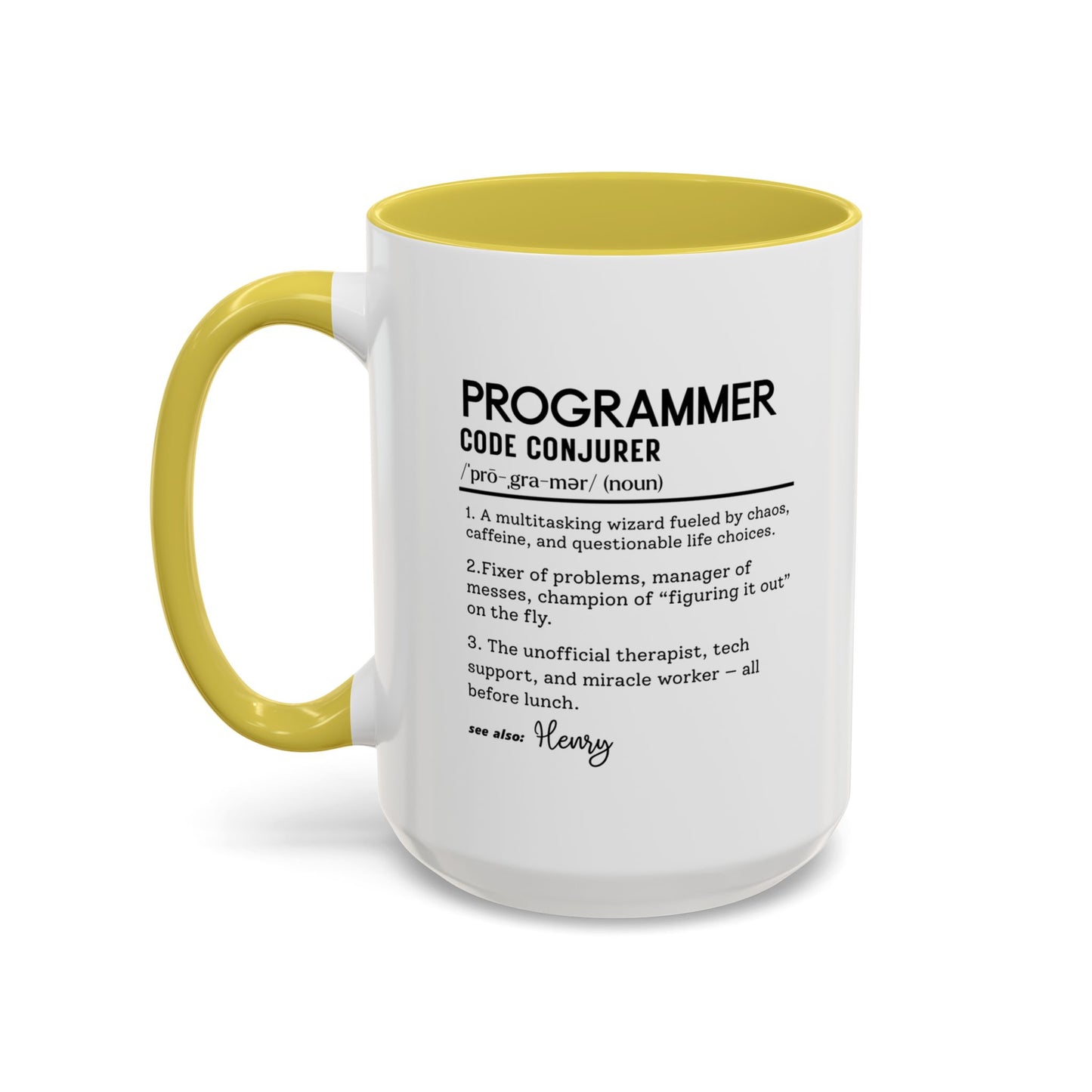 Custom Programmer Mug, Code Conjurer Dictionary Mug, Funny Software Developer Gift, Tech Coffee Cup, Colorful Mugs 11oz 15oz
