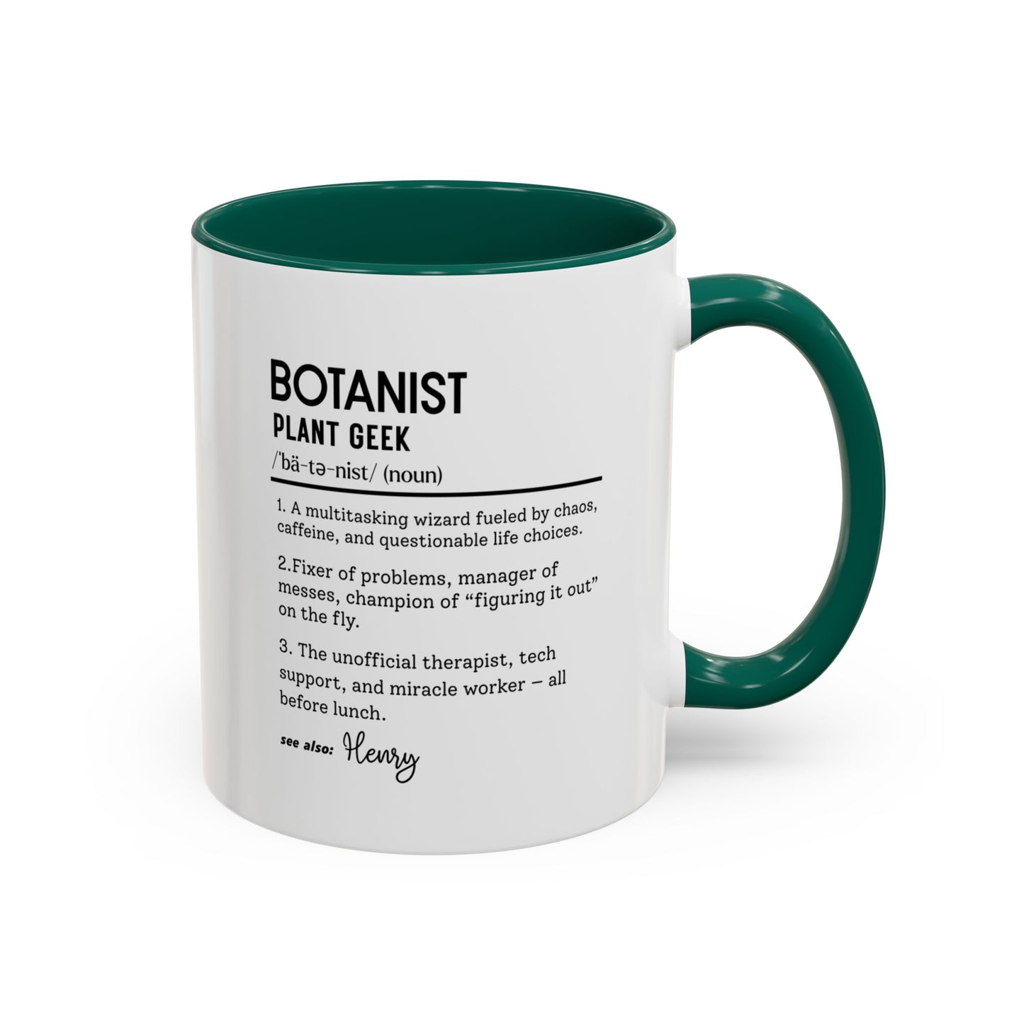 Funny Botanist Mug, Plant Geek Dictionary Mug, Custom Botanical Gift, Nature Lover Coffee Cup, Colorful Mugs (11oz, 15oz), Plant Nerd Mug