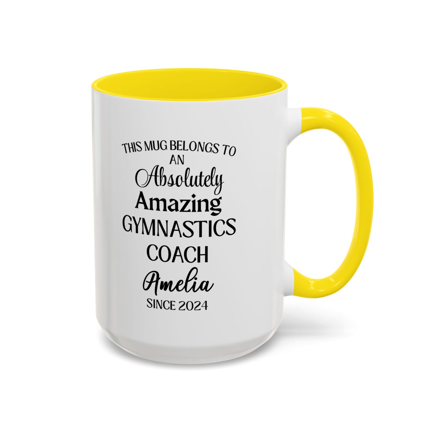 Custom Gymnastics Coach Mug, Funny Gym Coach Gift, Personalized Athlete Trainer Mug, Best Mentor Cup