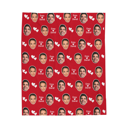 Personalized Face Blanket, Custom Photo Blanket, Faces on Blanket, Gift for Family, Custom Image Blanket, Graduation Gift, Cozy Throw