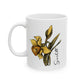 March Birth Flower Daffodil Mug 11oz 15oz Personalized Floral Coffee Cup Birthday Gift for Her Custom Ceramic Flower Name Mug