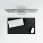 Sleek Black Desk Mat | Stylish Office Decor, Gaming Mouse Pad, Workspace Accessory, Minimalist Desk Organization, Gift Idea