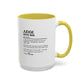 Judge Dictionary Mug, Funny Justice Boss Coffee Cup, Custom Courtroom Gift Idea, Law Office Decor Mug