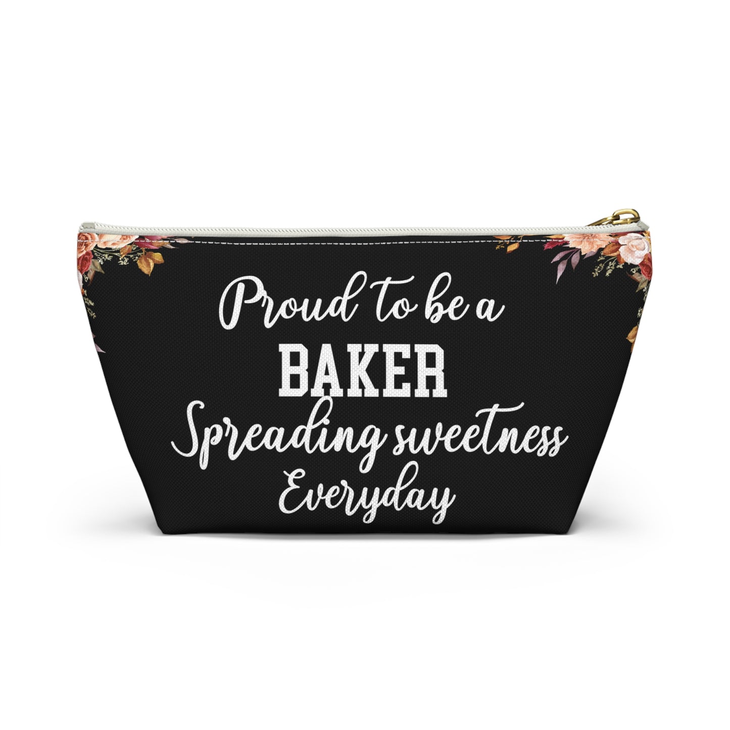 Proud To Be A Baker Pouch Spreading Sweetness Everyday Gift For Bakers Baking Accessory Storage Bag Cute Pastry Chef Zipper Pouch