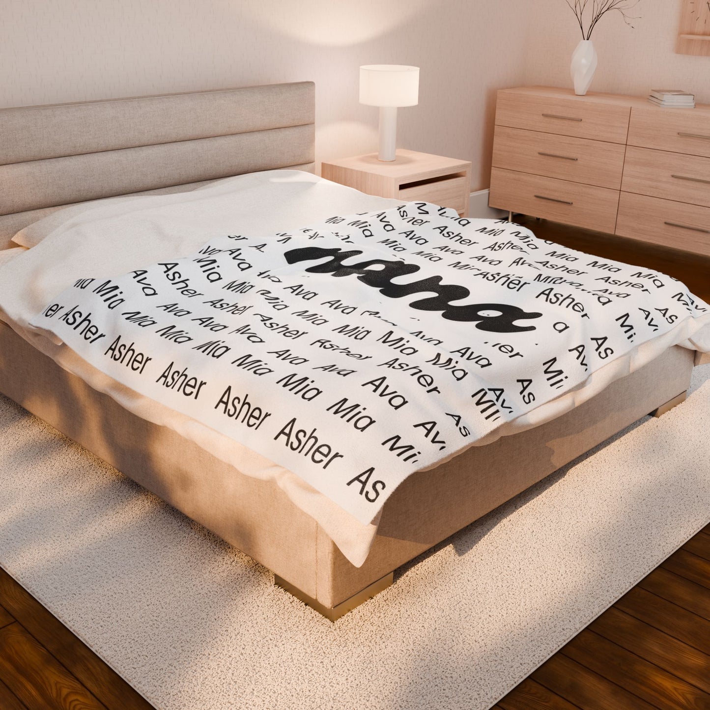 Personalized Nana Blanket, Custom Name Blanket, Gift for Nana, Grandma Gift, Cozy Throw Blanket, Birthday Gift, Mothers Day Gift