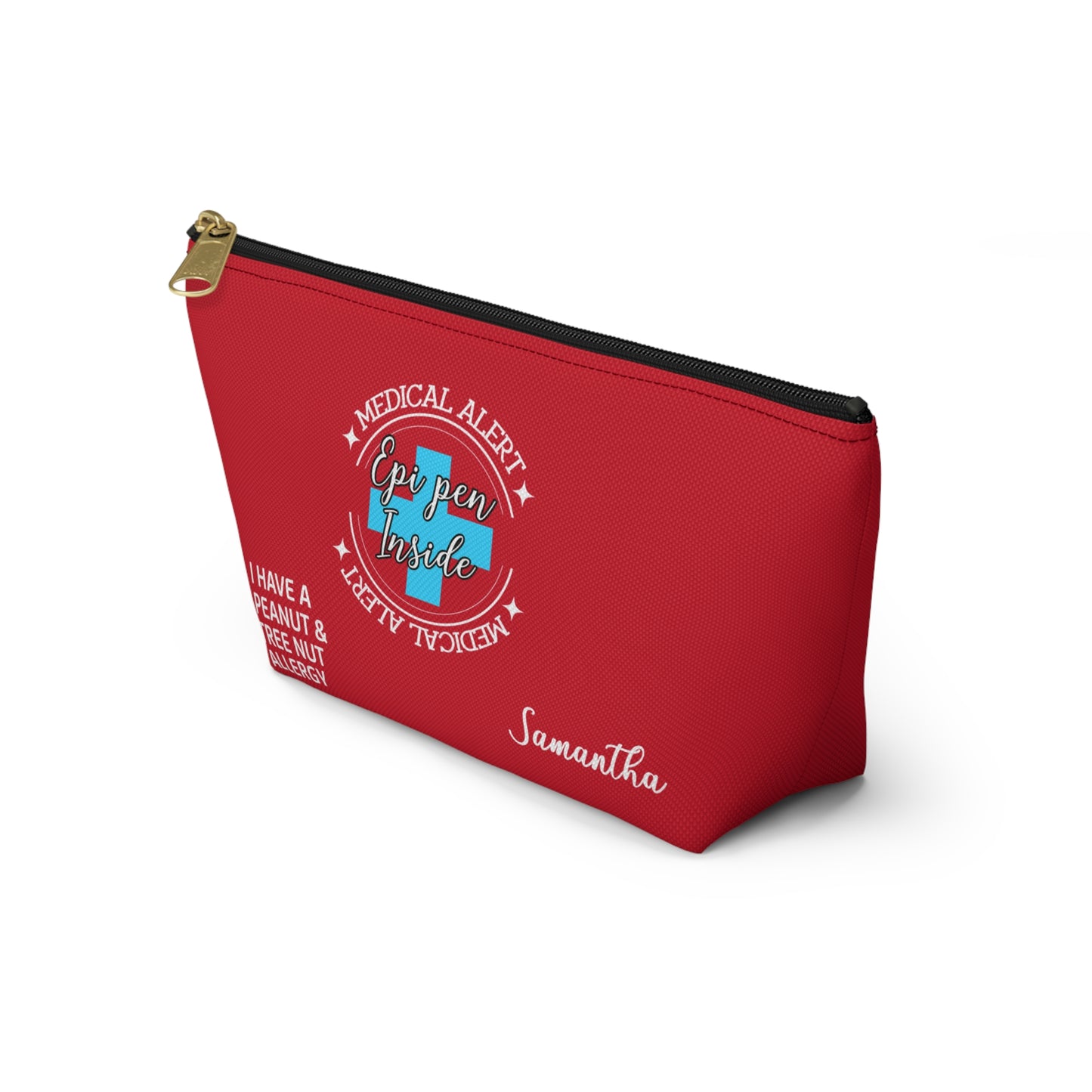 Personalized Medical Alert Epi Pen Pouch for Peanut and Tree Nut Allergy Samantha Emergency Allergy Kit for School Travel