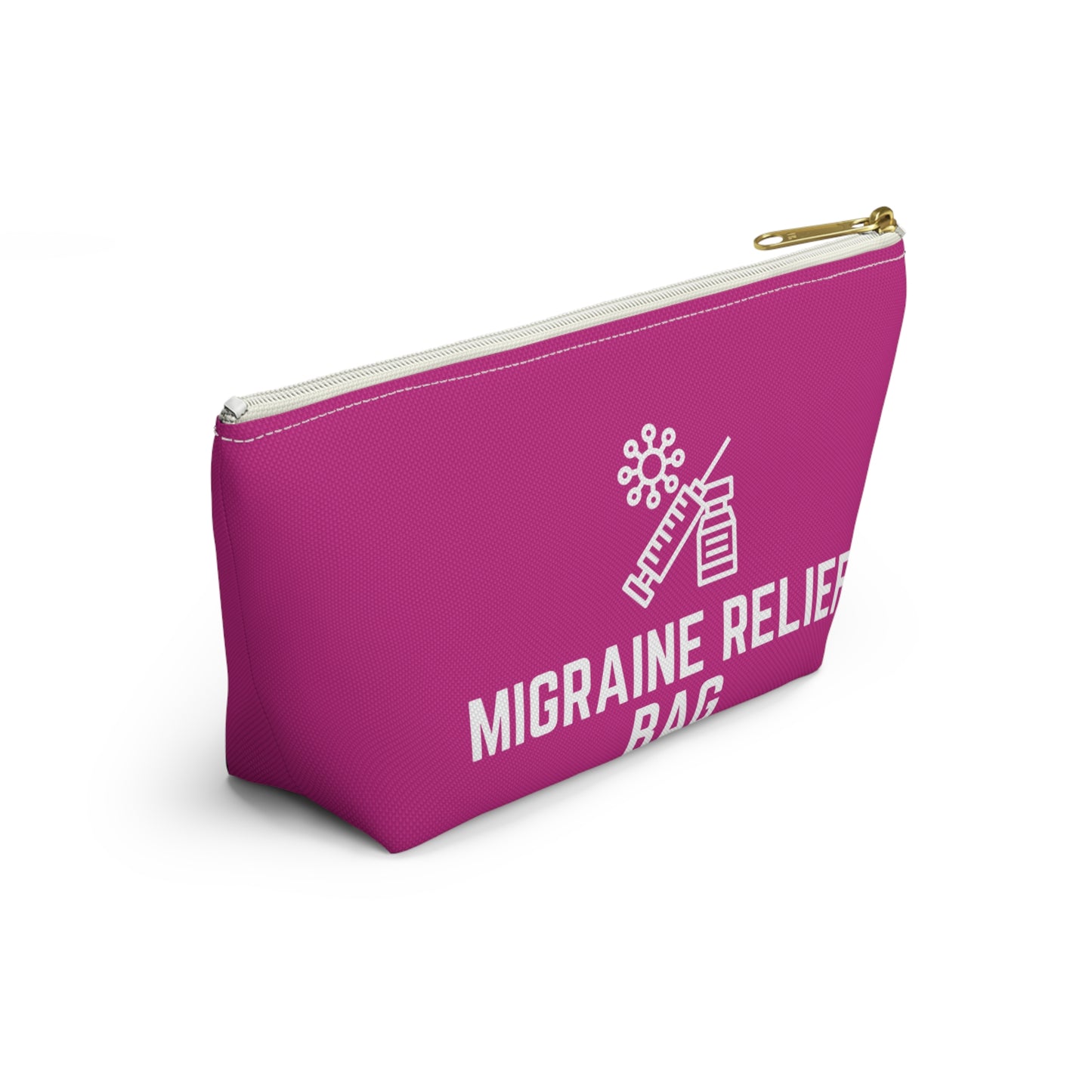 Personalized Migraine Relief Bag Pouch for Pain Management Essentials Travel Organizer for Migraine Medication and Comfort Supplies