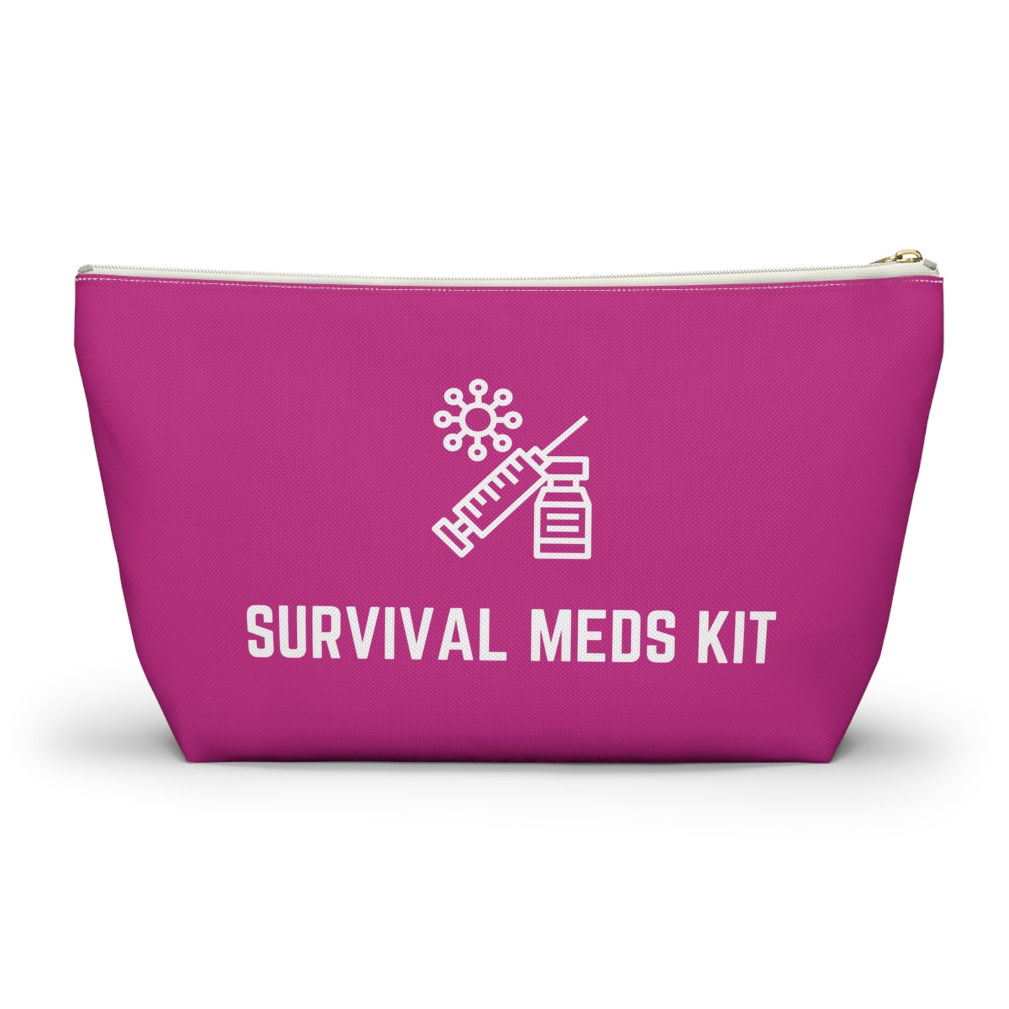 Personalized Survival Meds Kit Pouch for Emergency Medication Storage Travel Organizer for First Aid and Daily Health Essentials