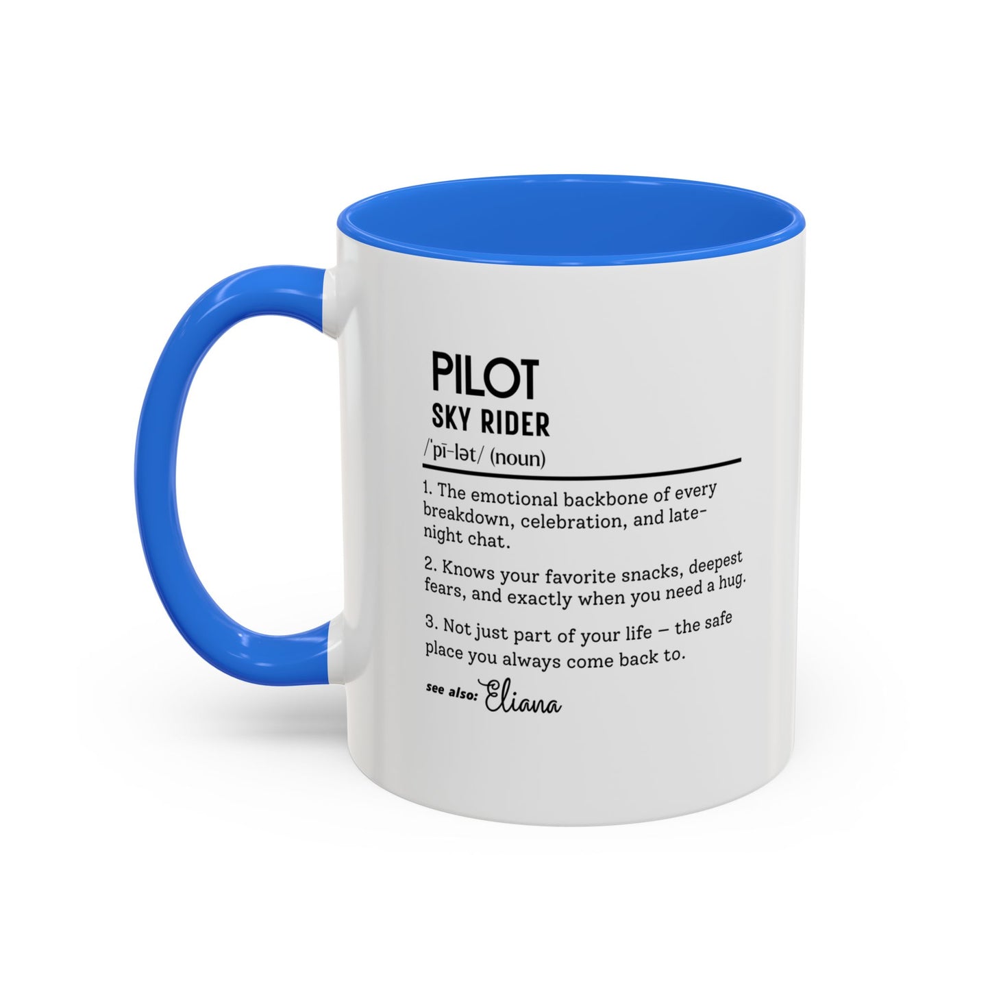 Aviation Pilot Dictionary Mug, Funny Sky Rider Gift, Personalized Coffee Cup, Colorful Mugs (11oz, 15oz), Aviation Gifts for Pilots,