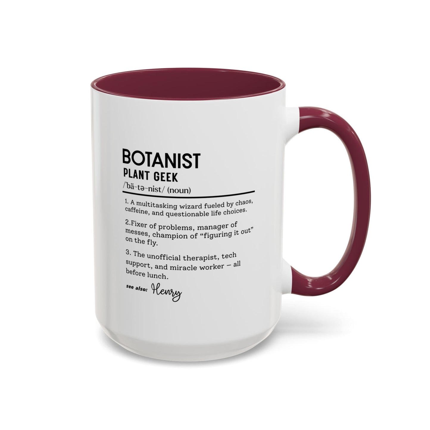 Funny Botanist Mug, Plant Geek Dictionary Mug, Custom Botanical Gift, Nature Lover Coffee Cup, Colorful Mugs (11oz, 15oz), Plant Nerd Mug