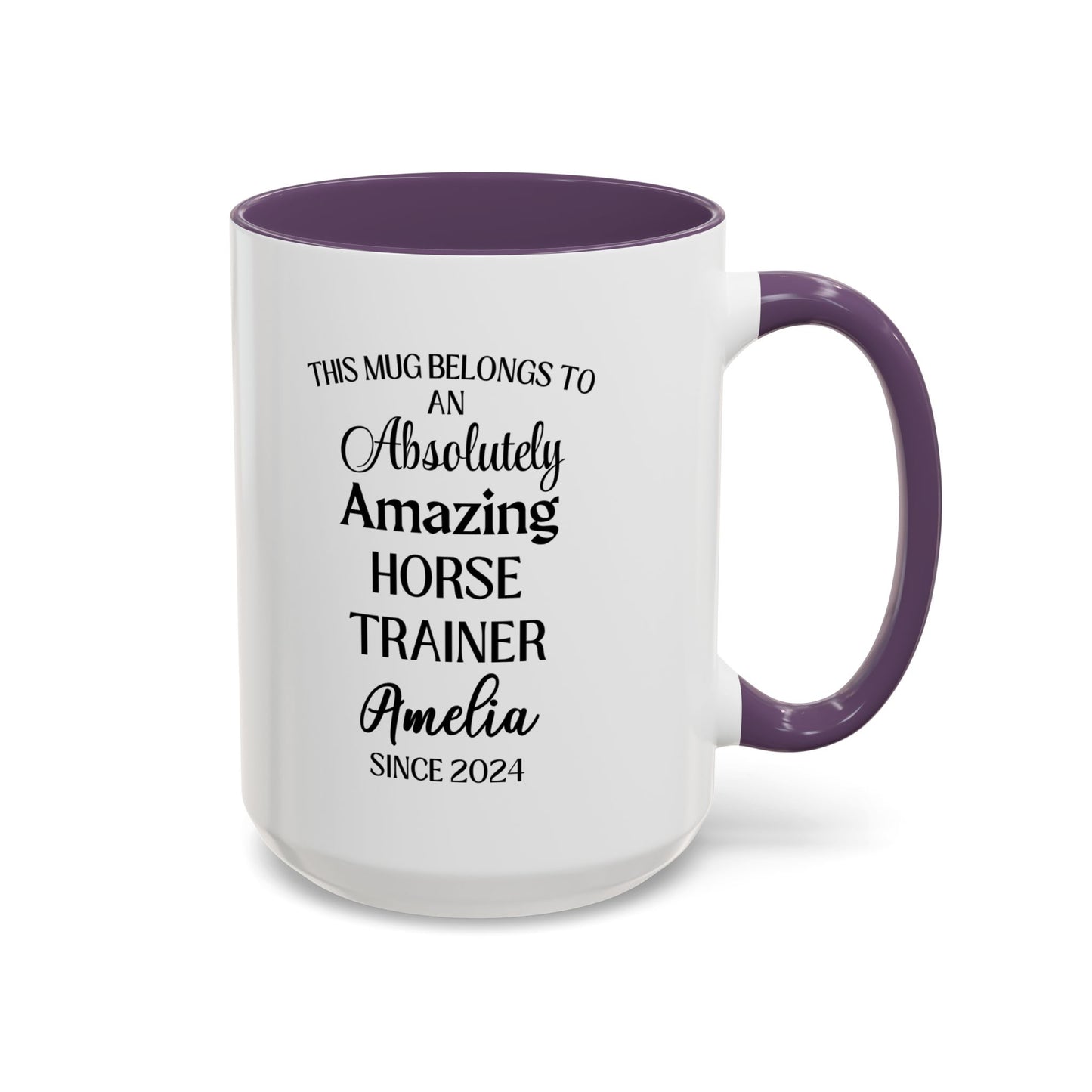 Custom Horse Trainer Mug, Funny Equestrian Mug, Personalized Horse Riding Coach Cup, Stable Mentor Gift