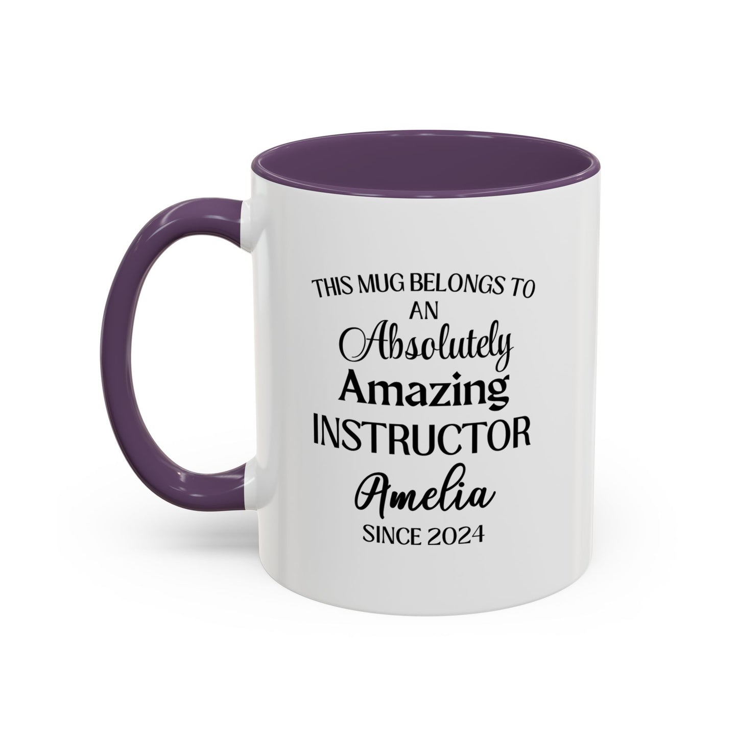Custom Instructor Mug, Funny Teaching Gift, Personalized Educator Coffee Cup, Mentor Appreciation Mug