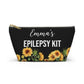 Epilepsy Kit Pouch for Emergency Meds and Daily Use Personalized Seizure Alert Bag for Medication Storage Travel and Medical Preparedness