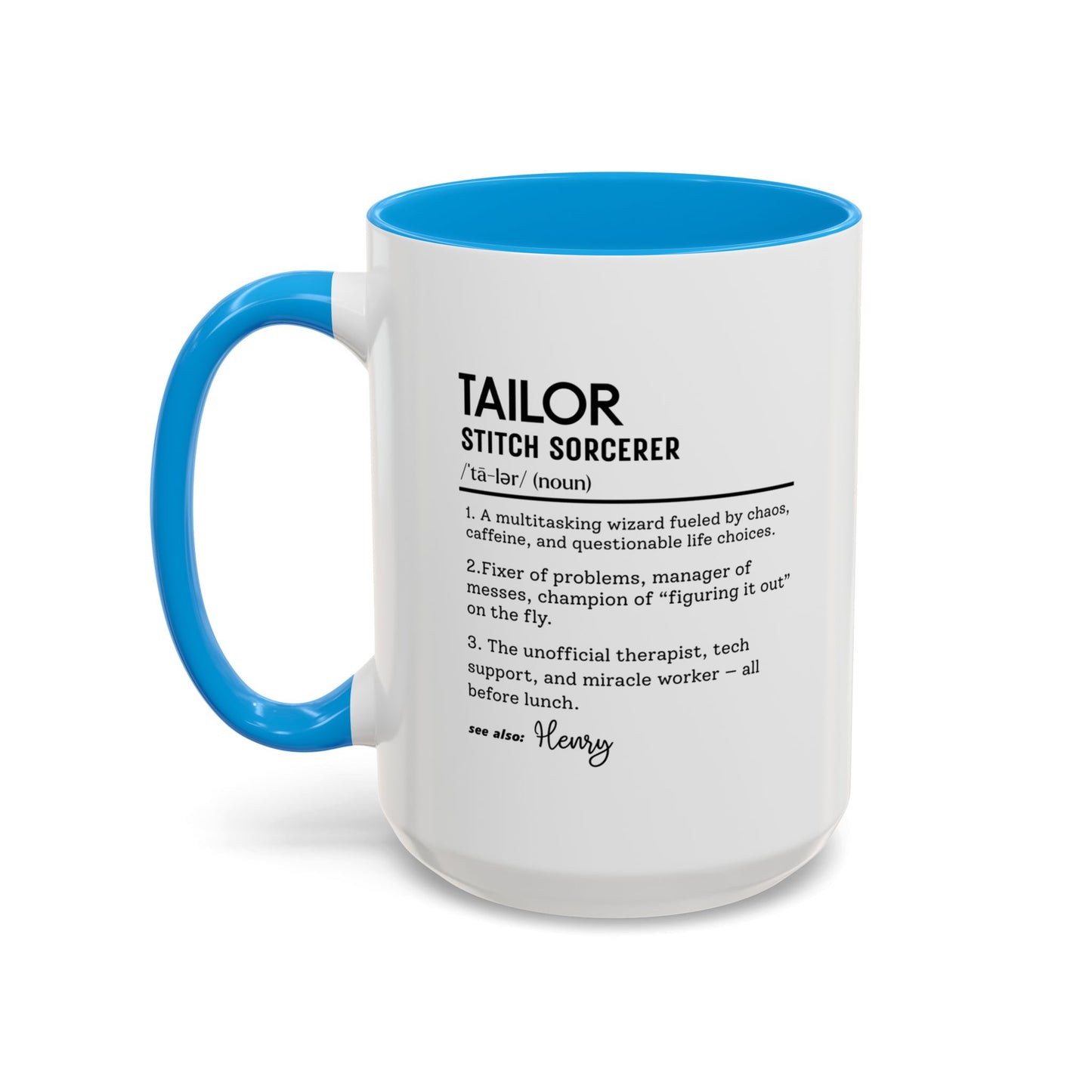 Tailor Mug, Stitch Sorcerer Gift, Sewing Lover Coffee Mug, Seamstress Appreciation Gift, Colorful Mugs (11oz, 15oz)