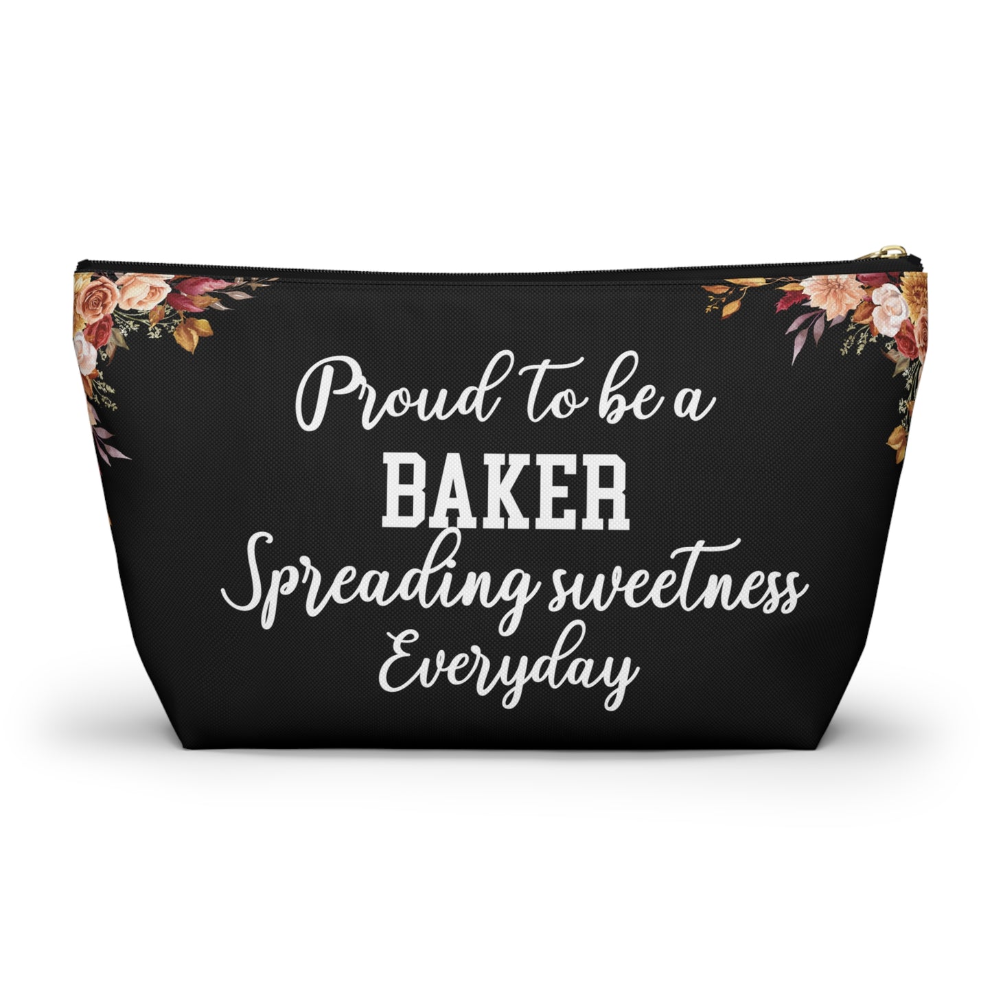 Proud To Be A Baker Pouch Spreading Sweetness Everyday Gift For Bakers Baking Accessory Storage Bag Cute Pastry Chef Zipper Pouch