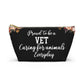 Vet Essentials Pouch Animal Care Organizer Zipper Bag for Veterinarians Medical Supplies Storage Portable and Durable Gift for Vets