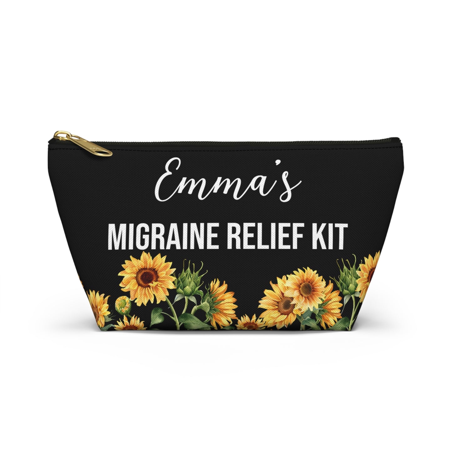 Migraine Relief Kit for Emergency Meds Personalized Pouch for Headache Essentials Travel Medication Organizer for Daily Pain Support