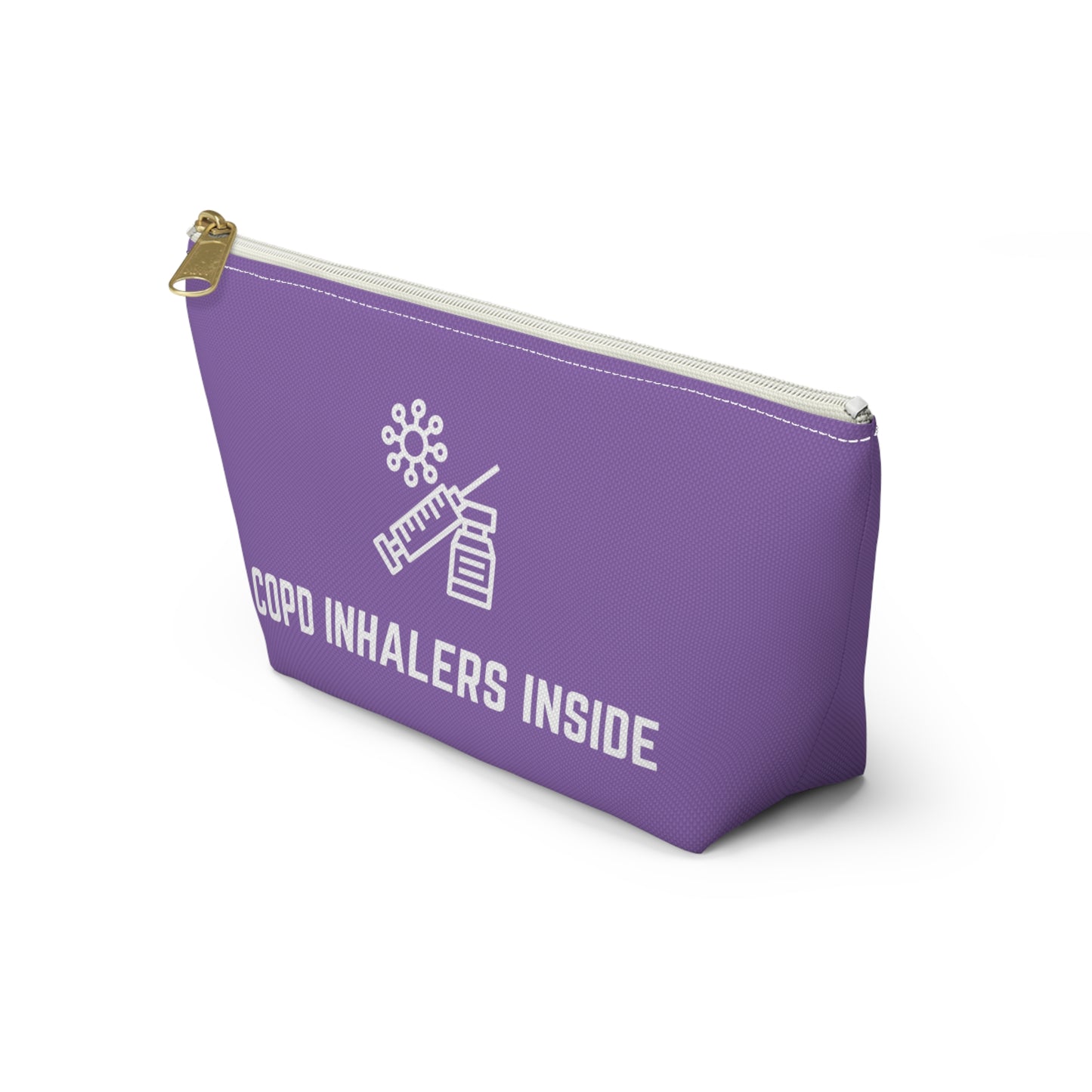Personalized COPD Inhalers Inside Pouch for Medication Storage Travel Organizer for COPD Relief and Respiratory Health Essentials