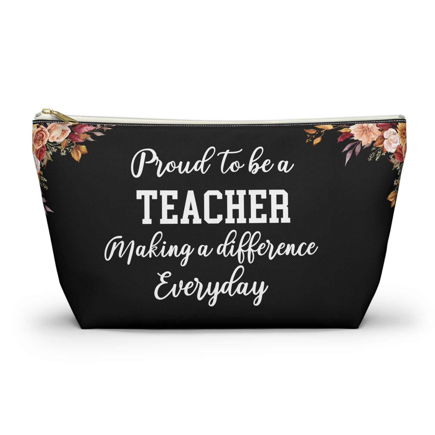Teacher Essentials Pouch Classroom Organizer Pencil Case Stationery Bag for Educators School Supplies Zipper Pouch Gift for Teachers