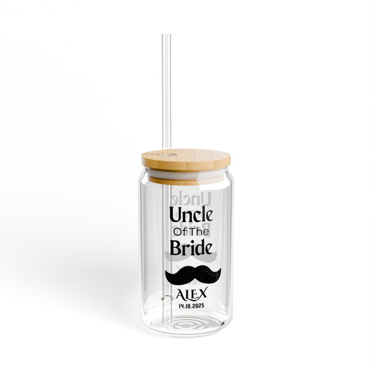Uncle of the Bride Sipper, Personalized Wedding Sipper, Bride Uncle Gift, Custom Wedding Keepsake, Family Wedding Gift, 16oz Cup