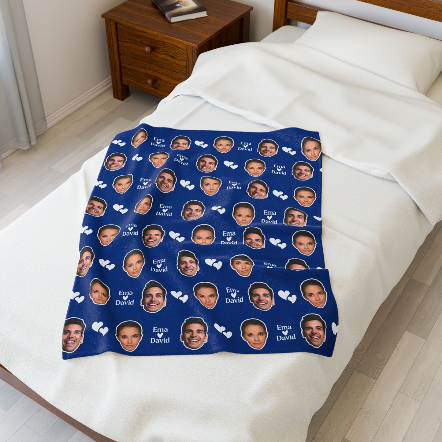 Personalized Face Blanket, Custom Photo Blanket, Faces on Blanket, Gift for Family, Custom Image Blanket, Graduation Gift, Cozy Throw