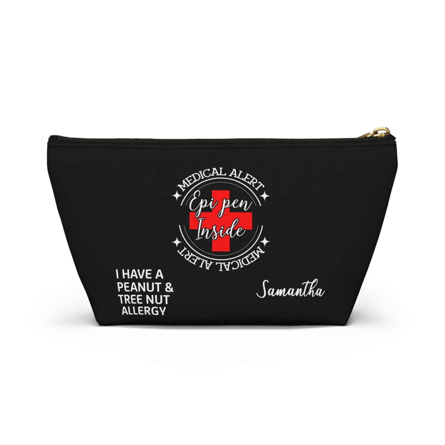 Personalized Medical Alert EpiPen Pouch for Peanut and Tree Nut Allergy Samantha Emergency Allergy Kit Travel Organizer