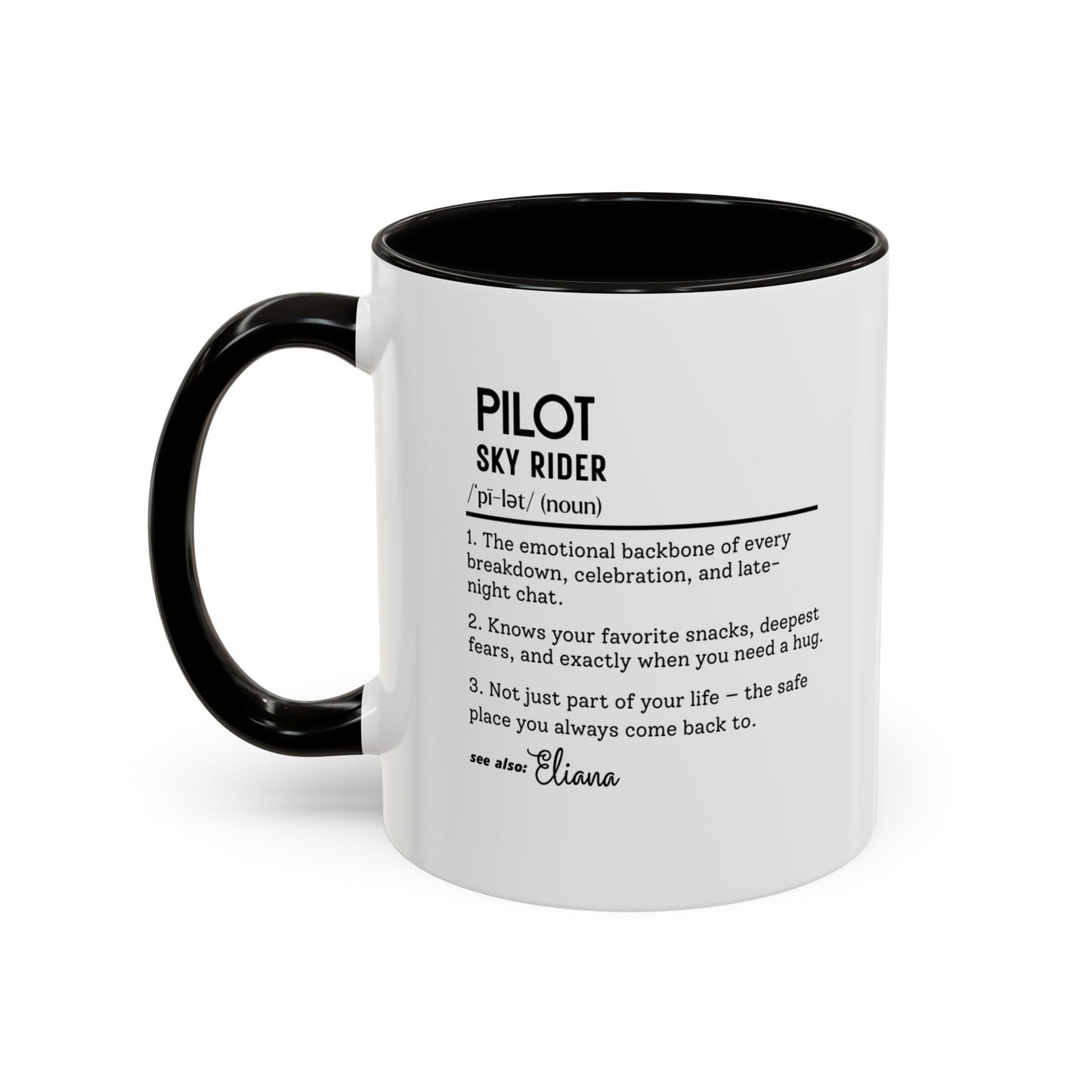 Aviation Pilot Dictionary Mug, Funny Sky Rider Gift, Personalized Coffee Cup, Colorful Mugs (11oz, 15oz), Aviation Gifts for Pilots,
