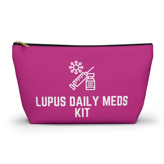 Personalized Lupus Daily Meds Kit Pouch for Medication Storage Travel Organizer for Chronic Illness Care and Health Essentials