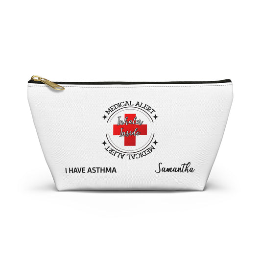 Personalized Medical Alert Inhaler Pouch for Samantha with Asthma