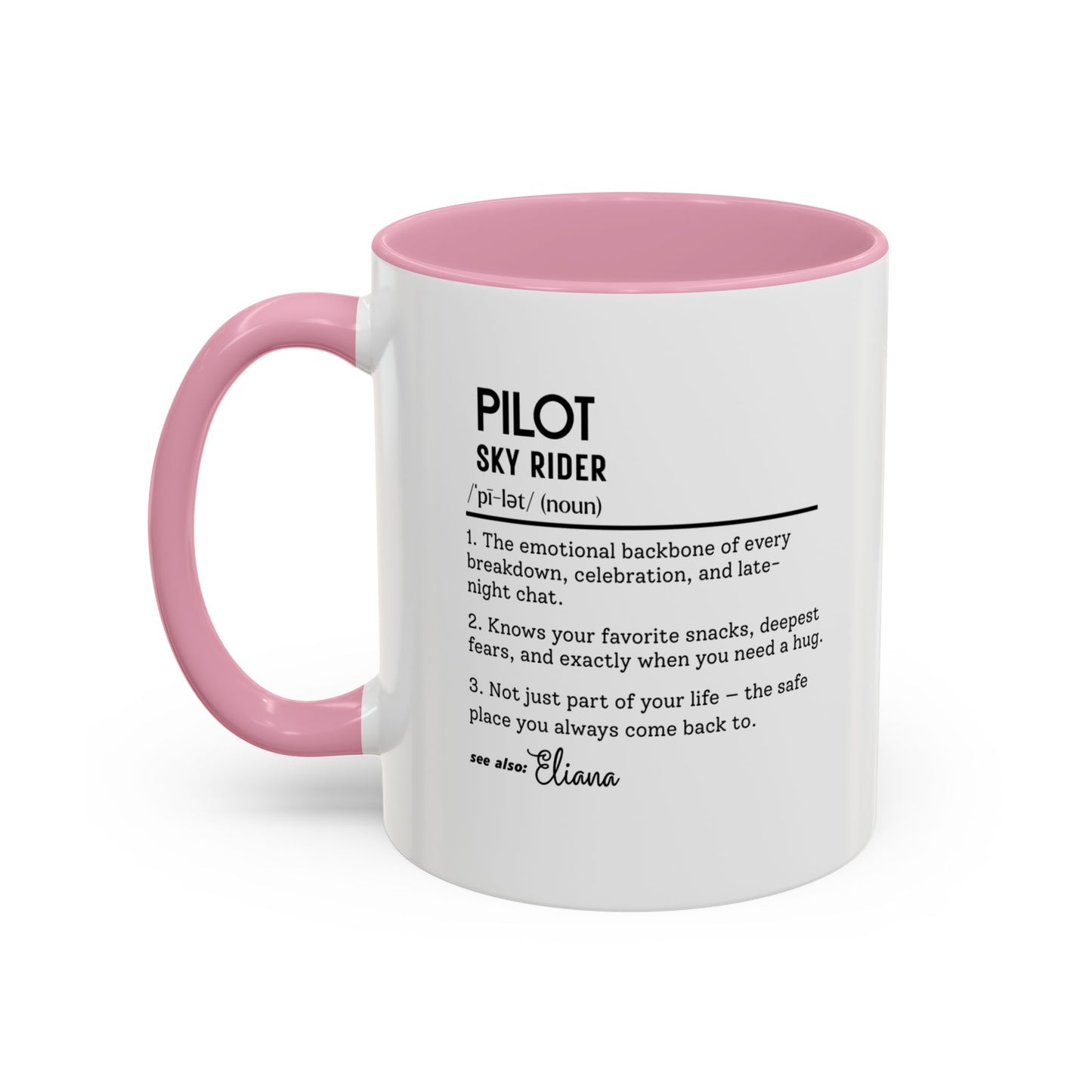 Aviation Pilot Dictionary Mug, Funny Sky Rider Gift, Personalized Coffee Cup, Colorful Mugs (11oz, 15oz), Aviation Gifts for Pilots,
