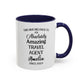Custom Travel Agent Mug, Funny Globe Trotter Gift, Personalized Vacation Planner Cup, Jet Setter Coffee Mug