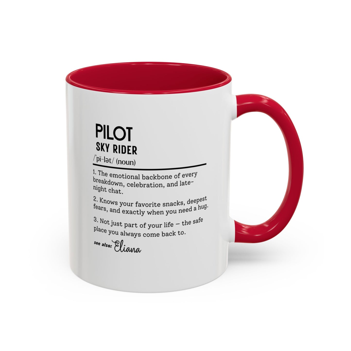 Aviation Pilot Dictionary Mug, Funny Sky Rider Gift, Personalized Coffee Cup, Colorful Mugs (11oz, 15oz), Aviation Gifts for Pilots,