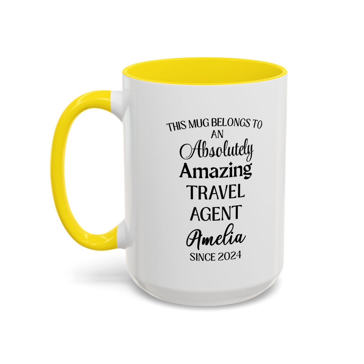 Custom Travel Agent Mug, Funny Globe Trotter Gift, Personalized Vacation Planner Cup, Jet Setter Coffee Mug
