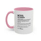Model Dictionary Mug, Funny Pose Warrior Mug Gift, Personalized Runway Star Coffee Cup, Colorful Mugs (11oz, 15oz)