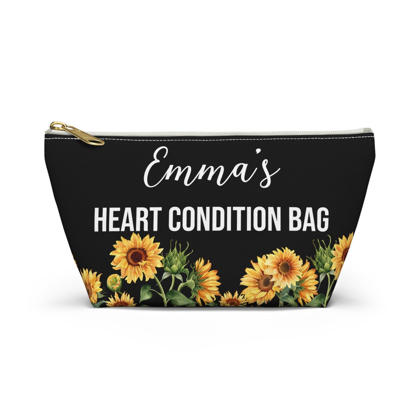 Heart Condition Bag for Emergency Meds Personalized Medical Alert Pouch for Heart Medications Travel Organizer for Daily Essentials
