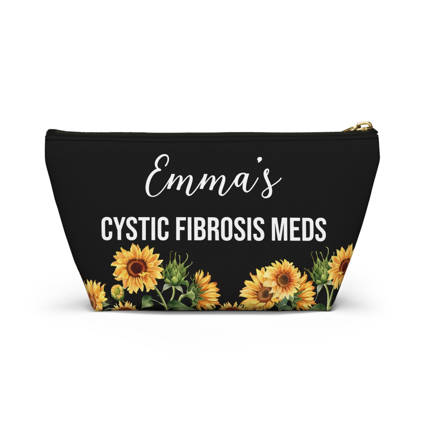 Cystic Fibrosis Meds Pouch for Daily Medication Storage Personalized Medical Travel Bag for Kids and Adults with CF Essentials Inside