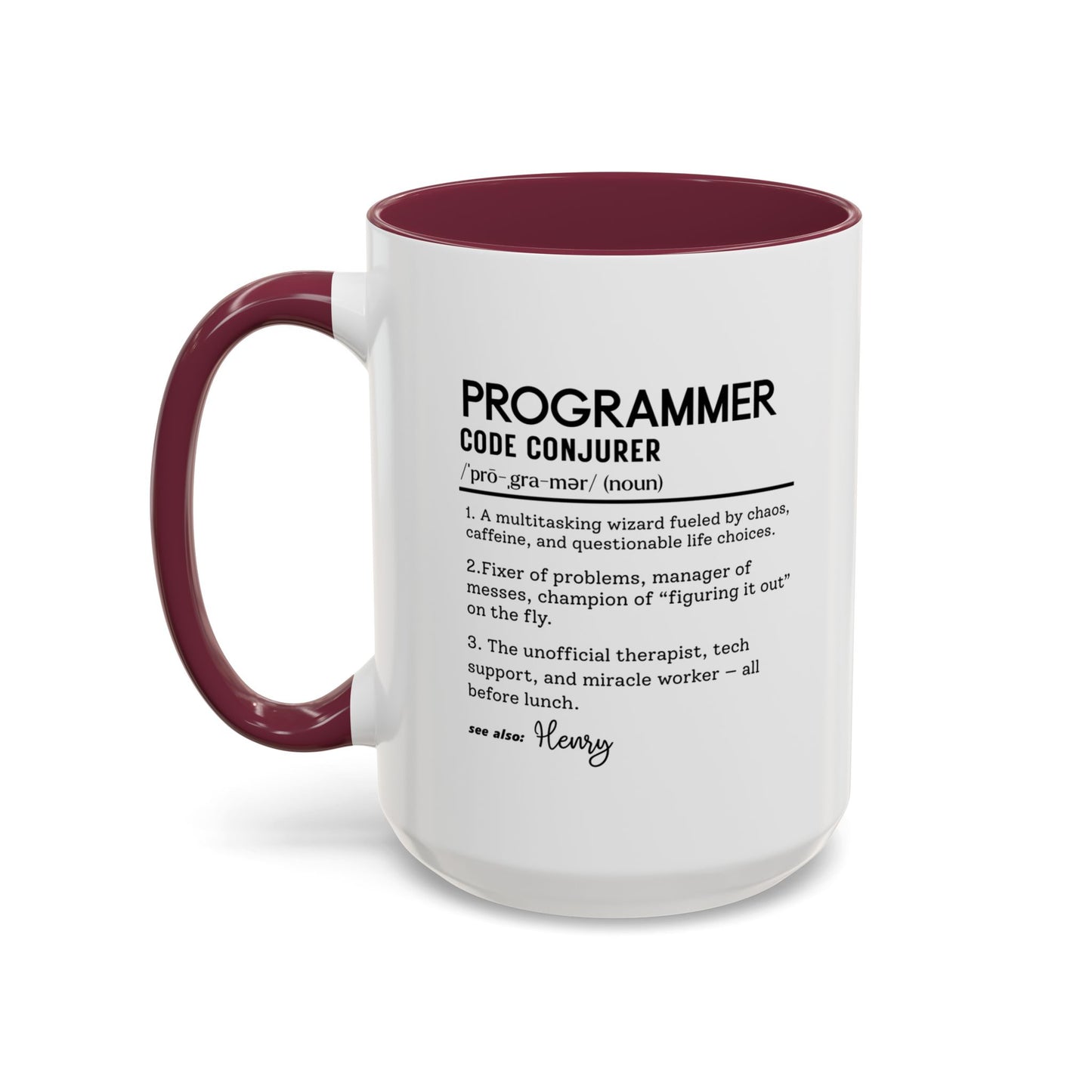 Custom Programmer Mug, Code Conjurer Dictionary Mug, Funny Software Developer Gift, Tech Coffee Cup, Colorful Mugs 11oz 15oz