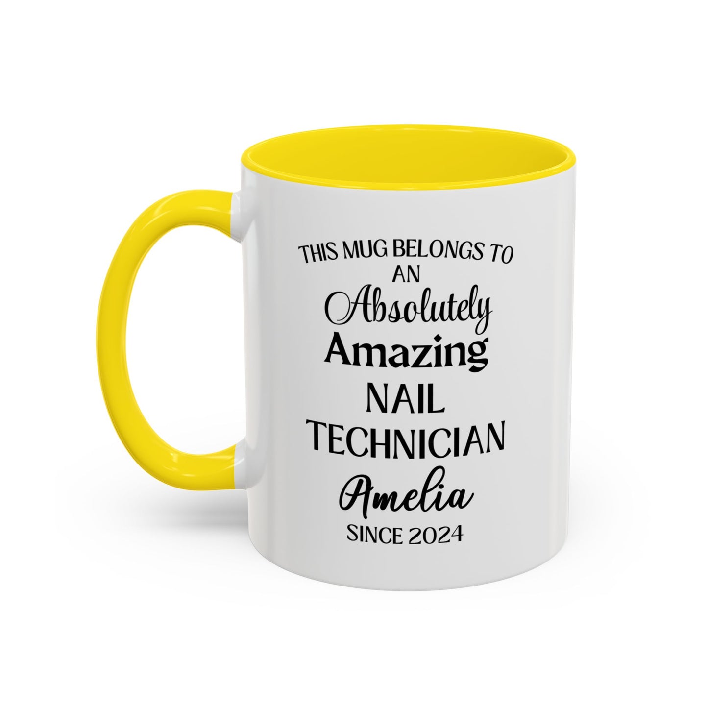 Coffee Mug, Custom Nail Technician Mug, Funny Nail Tech Gift, Personalized Salon Mug, Nail Artist Coffee Cup, Beauty Professional Gift