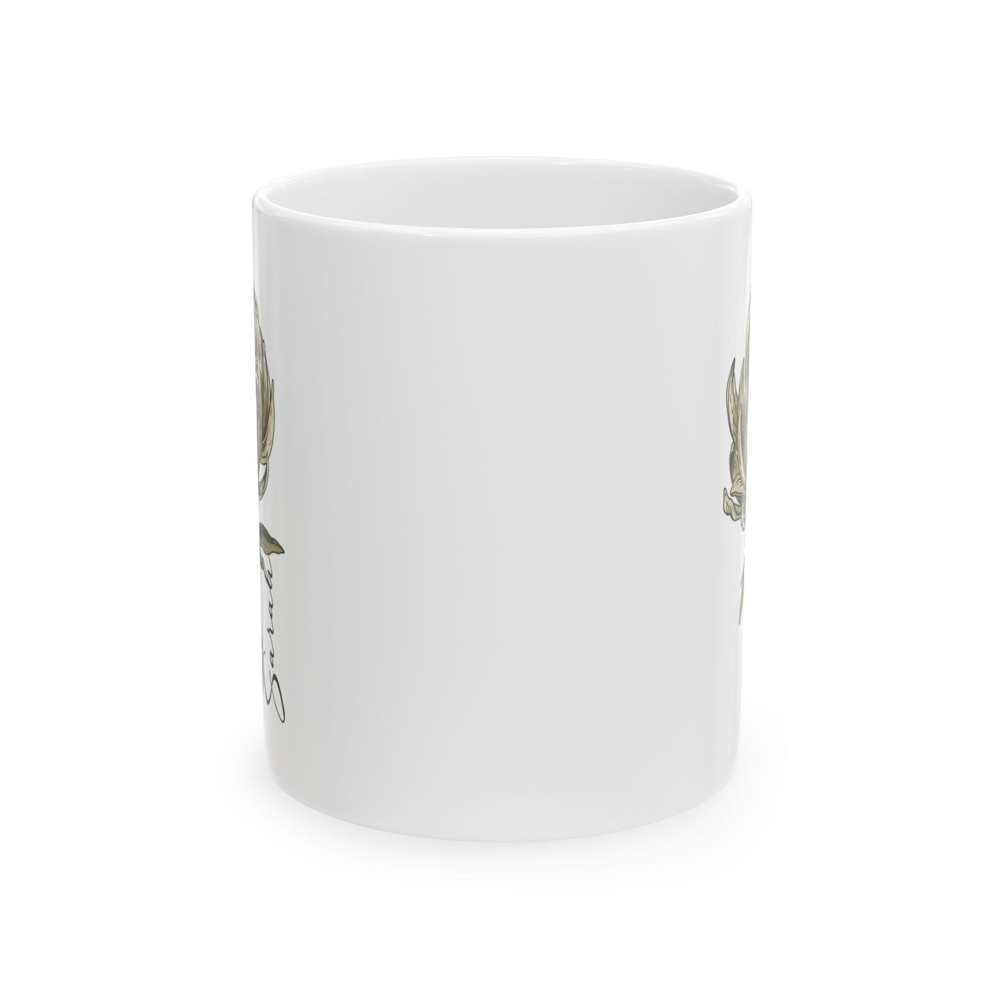 November Birth Flower Chrysanthemum Mug 11oz 15oz Personalized Floral Coffee Cup Birthday Gift for Her Ceramic Custom Name Mug