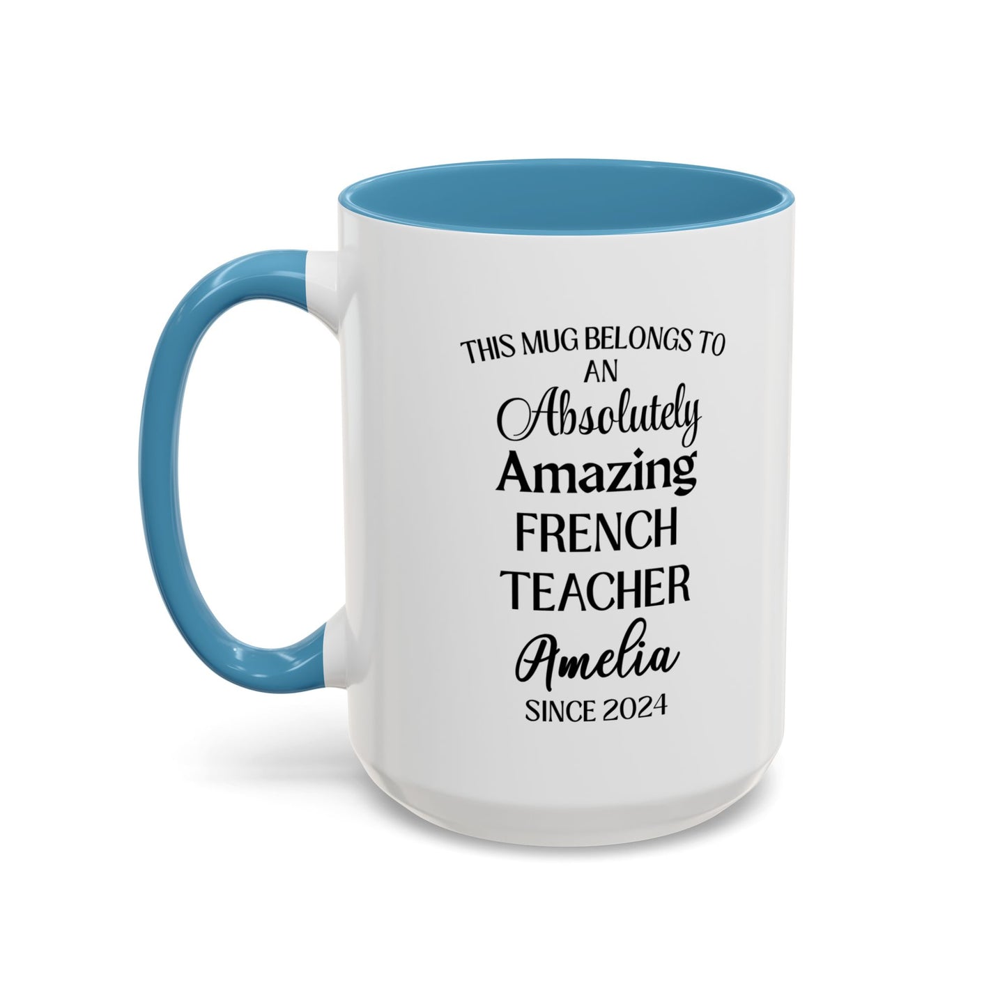 Custom French Teacher Mug, Funny Language Instructor Gift, Personalized French Mug, Francophile Gift, Appreciation Cup
