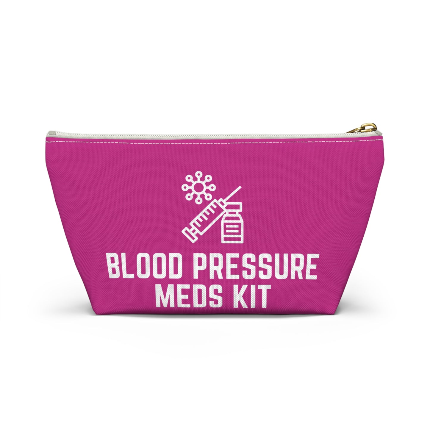 Personalized Blood Pressure Meds Kit Pouch for Daily Medication Storage Travel Organizer for Hypertension and Health Essentials