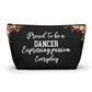 Dancer Essentials Pouch Dance Bag Organizer For Ballet Jazz Tap Hip Hop Dancers Gift For Dance Lover Studio Makeup Pouch Travel Case