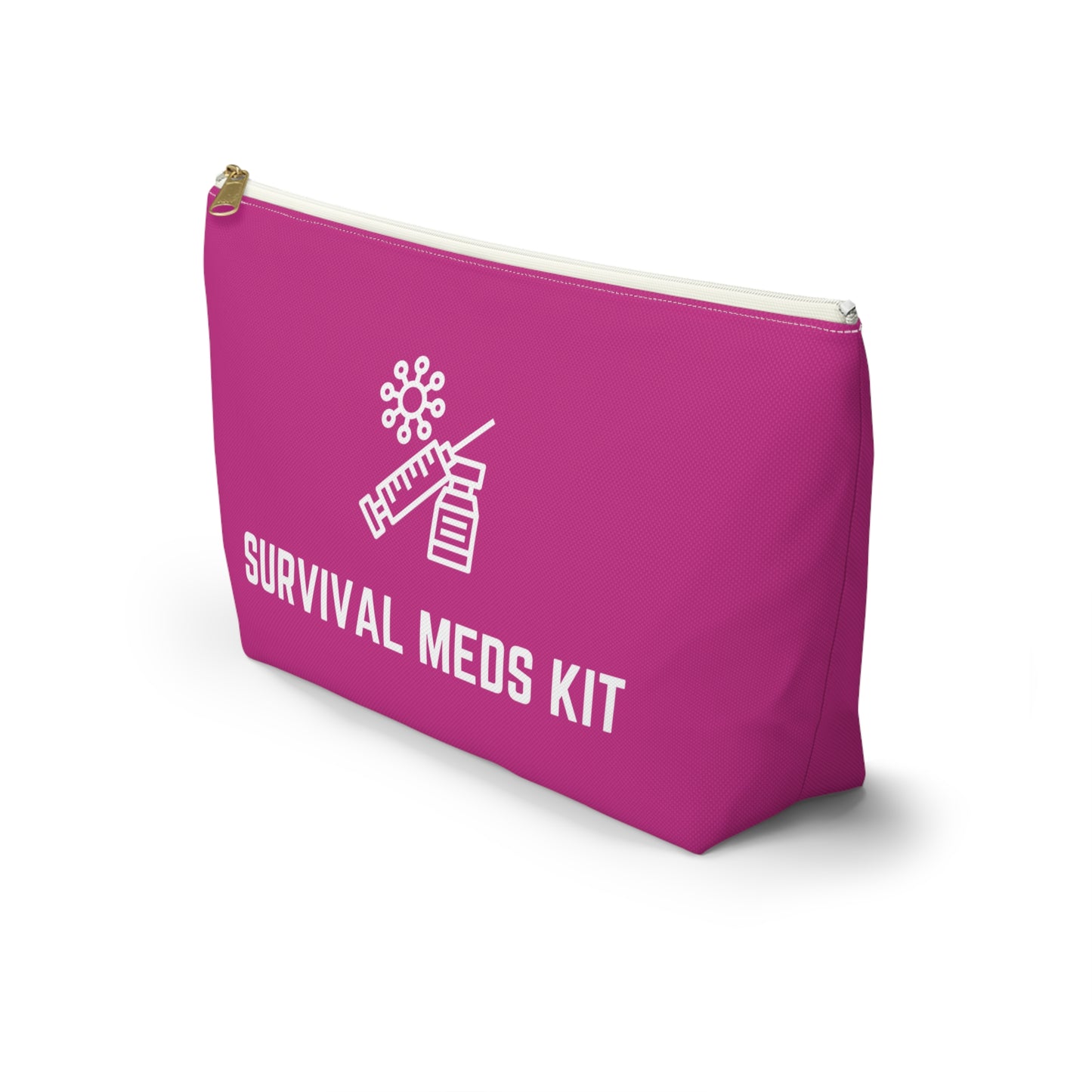 Personalized Survival Meds Kit Pouch for Emergency Medication Storage Travel Organizer for First Aid and Daily Health Essentials