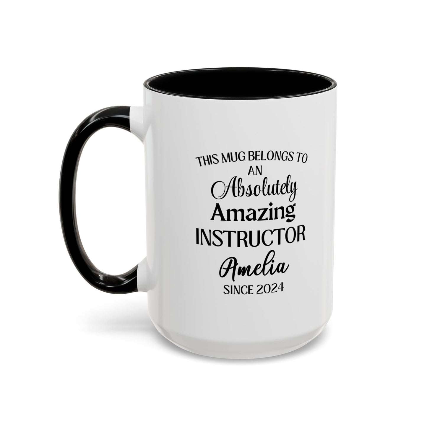 Custom Instructor Mug, Funny Teaching Gift, Personalized Educator Coffee Cup, Mentor Appreciation Mug