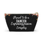 Dancer Essentials Pouch Dance Bag Organizer For Ballet Jazz Tap Hip Hop Dancers Gift For Dance Lover Studio Makeup Pouch Travel Case