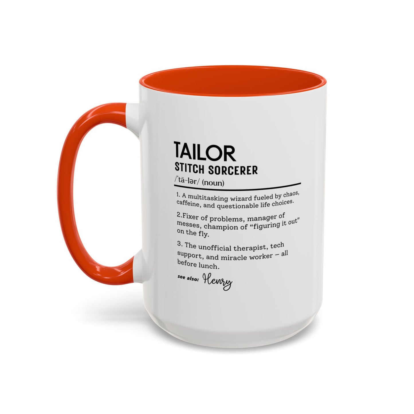 Tailor Mug, Stitch Sorcerer Gift, Sewing Lover Coffee Mug, Seamstress Appreciation Gift, Colorful Mugs (11oz, 15oz)