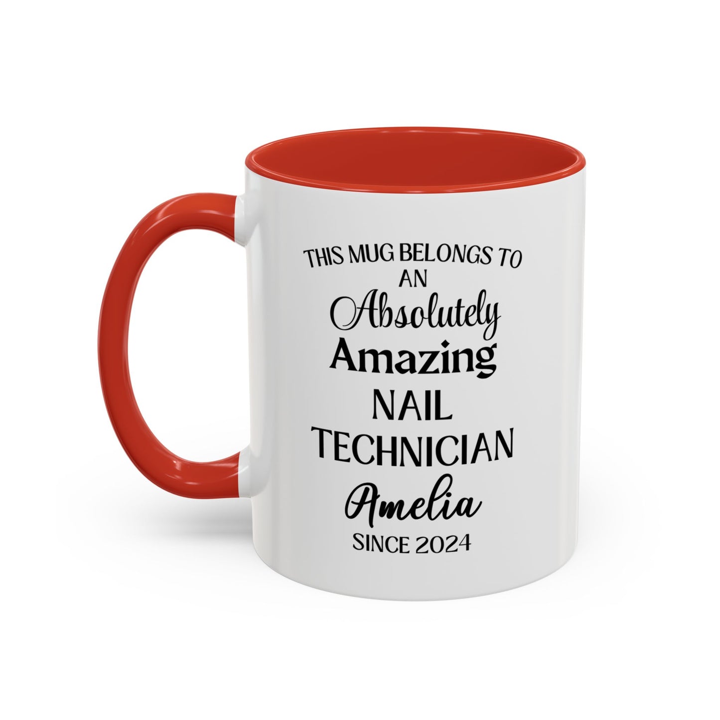 Coffee Mug, Custom Nail Technician Mug, Funny Nail Tech Gift, Personalized Salon Mug, Nail Artist Coffee Cup, Beauty Professional Gift