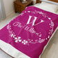 Custom Family Name Blanket, Last Name Blanket, Initials Blanket, Wedding Gift, Anniversary Gift, Housewarming Gift, Gift for Family