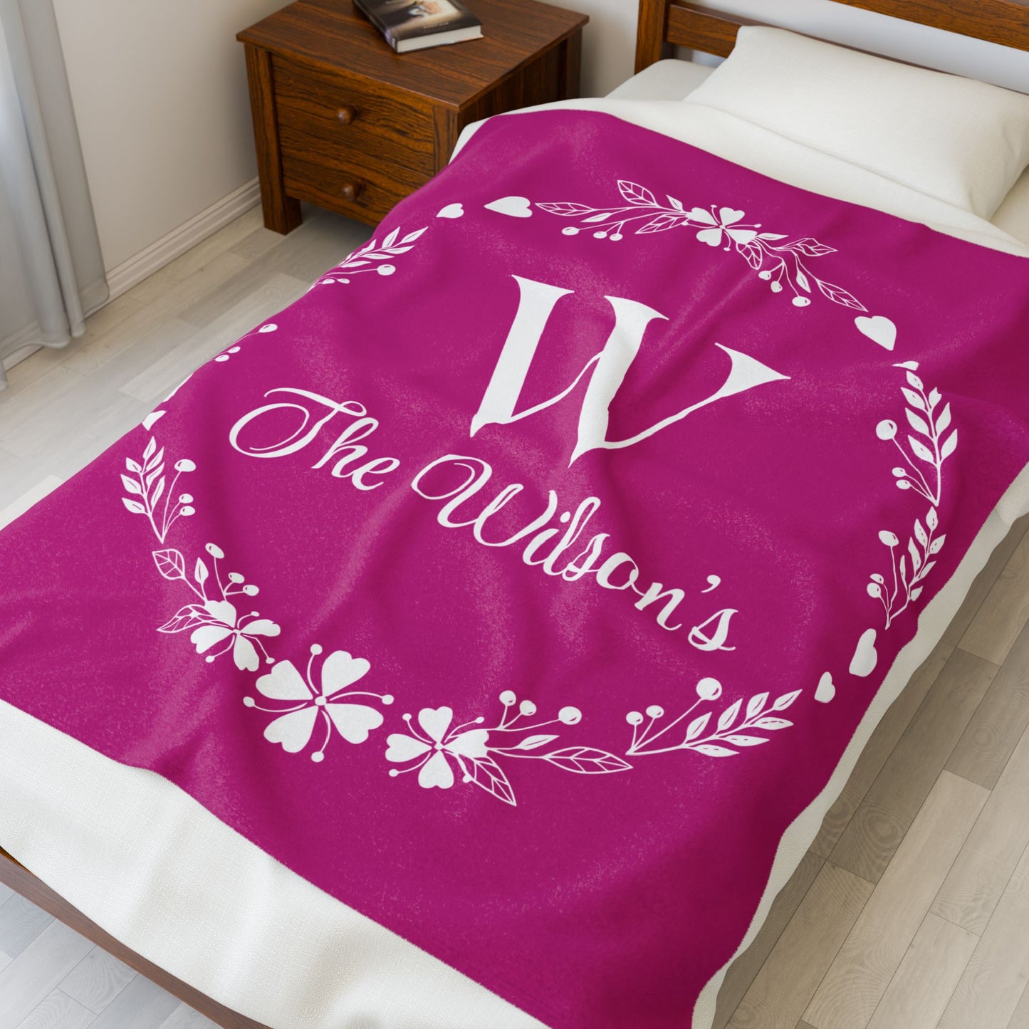 Custom Family Name Blanket, Last Name Blanket, Initials Blanket, Wedding Gift, Anniversary Gift, Housewarming Gift, Gift for Family